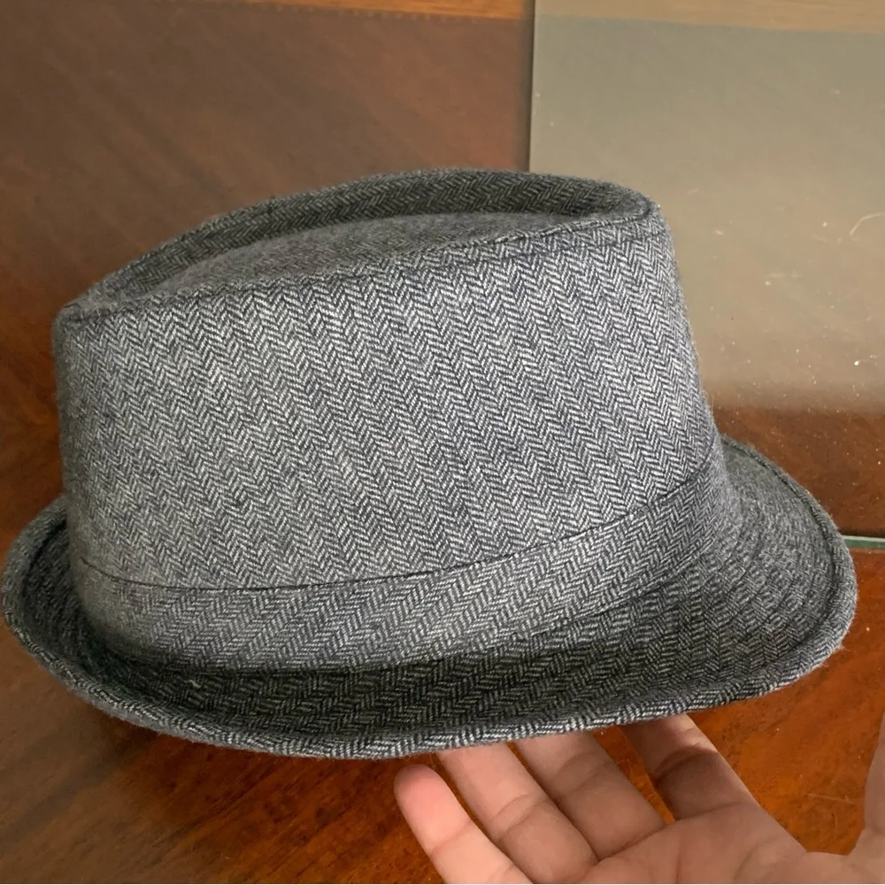 Winter Fedora with Embellished Beaded Bow